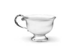 Серебряная чайная чашка с резной ручкой Византия 9301030
